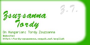 zsuzsanna tordy business card